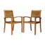 Les chaises de salle à manger en bois pour le patio et les chaises d'extérieur élégantes s'adaptent à tout décor de patio-121027045