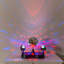 Debarghya Dolly Disco Ball Rotating RGB Spotlight Desk Table Lamp 23.5cm Figurine Novelty Light