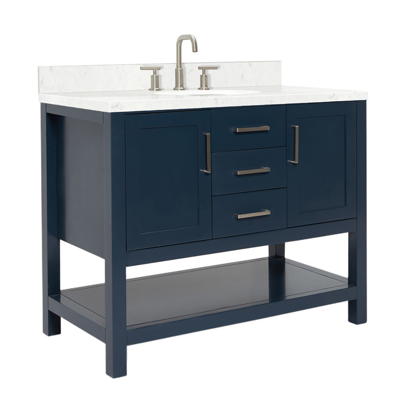 Bayhill Single Vanity, Midnight Blue, 54"