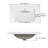 30"X18¼" Bathroom Vanity Sink Top With Three Holes, Ceramic Vanity Sink Top With Overflow, Drop In Bathroom Vessel Sink Rectangle, Glossy White