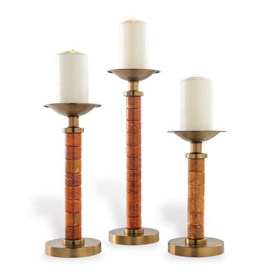 Ensemble de 3 chandelles de jardin Jade