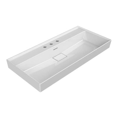 CeraStyle By Nameeks 18.7'' Ceramic Rectangular Bathroom Sink with Overflow