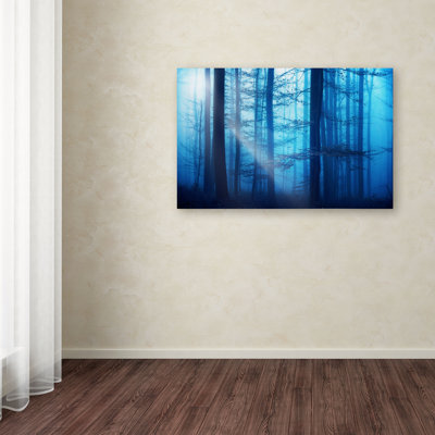 « light box blues », reproduction de photo sur toile tendue