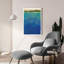 Art mural en verre épique «Island Escape 1» par Laura Gibson, 16 po x 24 po-116352471