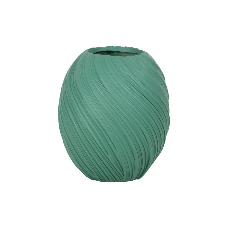 Resin Floor Vase 43cm, Blue