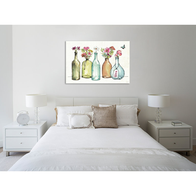 "Simply Petals IV", toile tendue par Anne Tavoletti, H 20 po x l 30 po x P 1,5 po