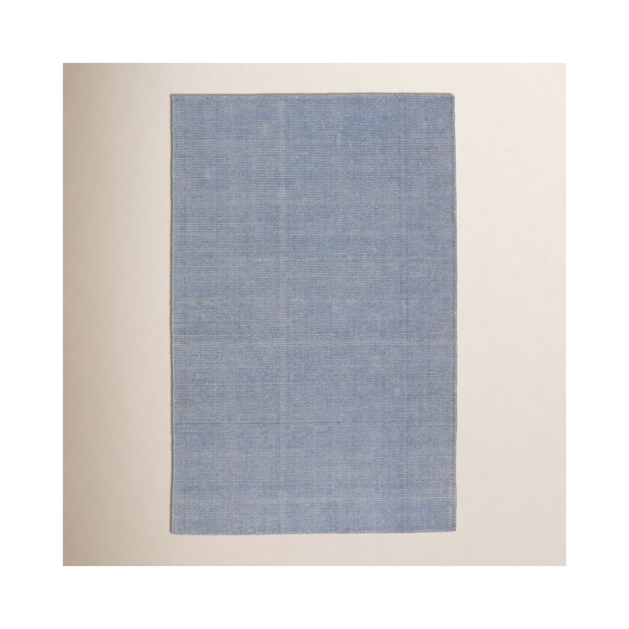 Caron Performance Light Blue/Cream Indoor/Outdoor Rug, Rectangle 10' x 14'