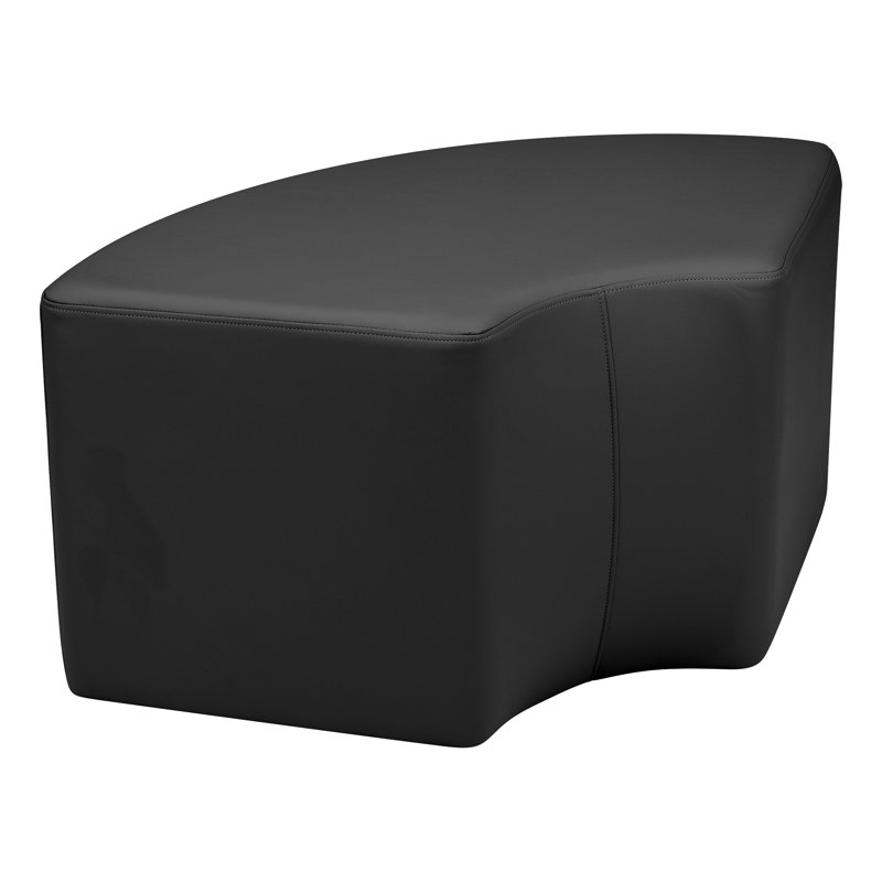 Tabouret de quart de salle à manger modulaire de Learniture, H 20 po x l 37 po x P 27 po, Oui, Noir