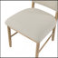 Ensemble de 2 chaises d'appoint de salle à manger à finition naturelle