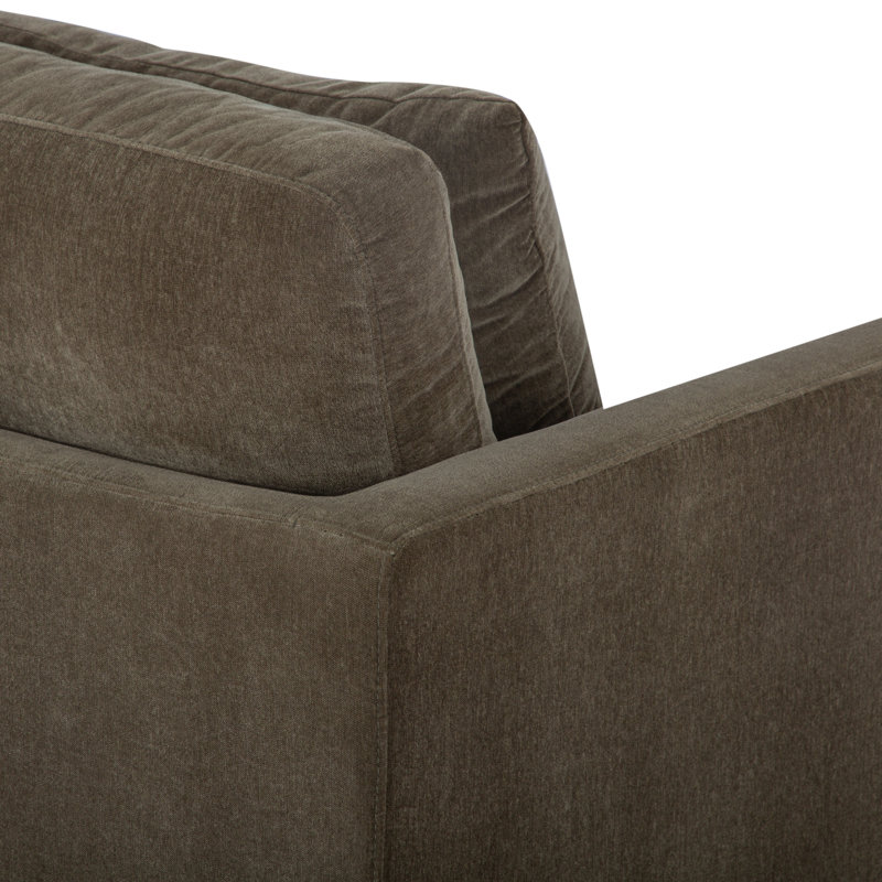 Fauteuil Kenji, Chenille performance vert olive