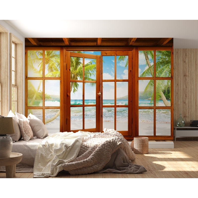 Murale Amylia Oceanfront View, L 154 po x L 110 po