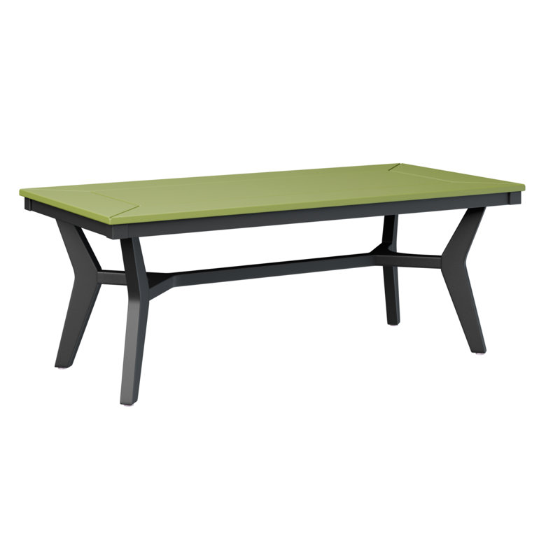 Table basse berlinoise Berlin, Vert kiwi, Noir