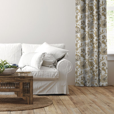 Ensemble de 2 rideaux en coton Bronte