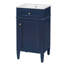 Ensemble de meuble-lavabo simple autoportant avec porte à fermeture douce, tablette réglable-2056913296