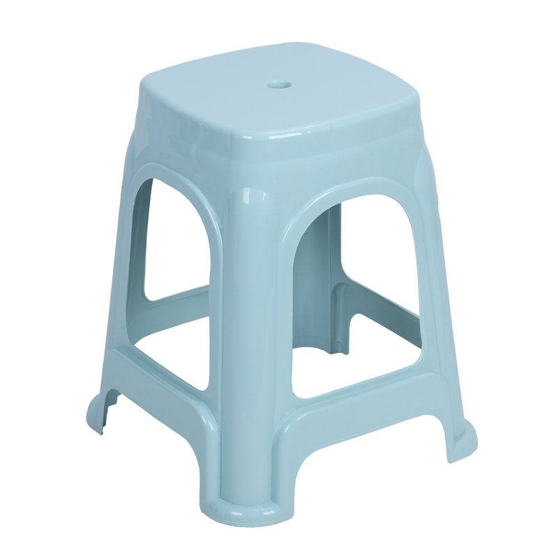 Tabourets de classe empilables, chaise de professeur en plastique, tabourets décoratifs de sièges flexibles d'intérieur et d'extérieur, chaises de classe rondes pour l'école de bureau à domicile (2 pièces rose, 2 pièces bleu clair, 2 pièces kaki)