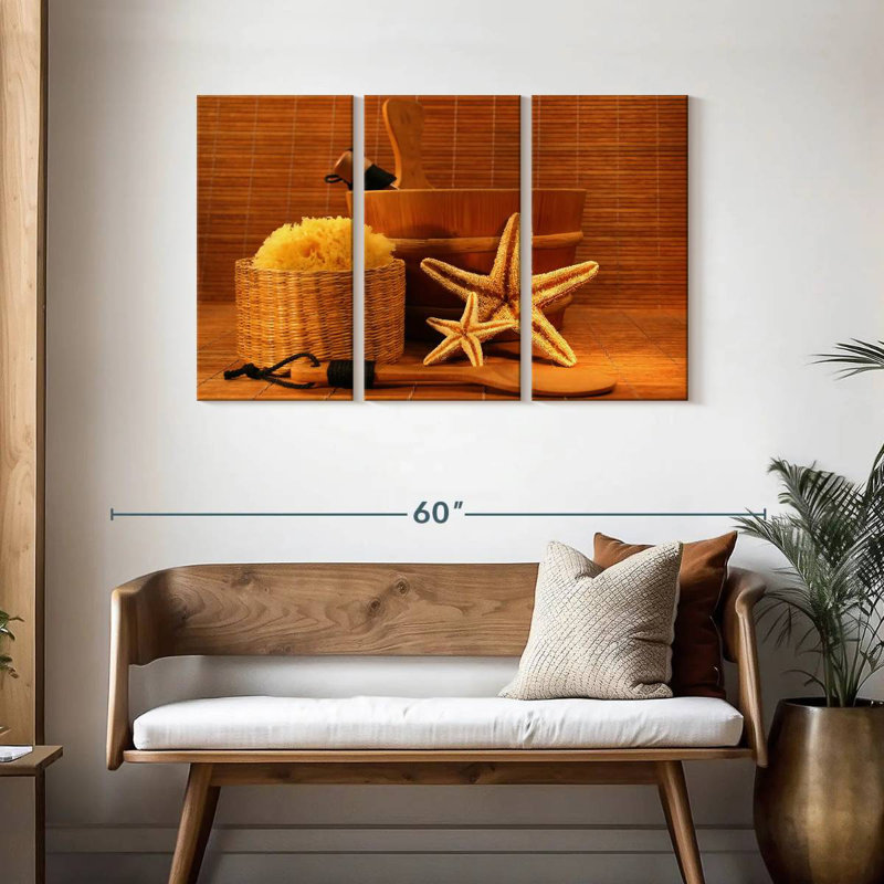 Sauna Essentials, 28" H x 45" W