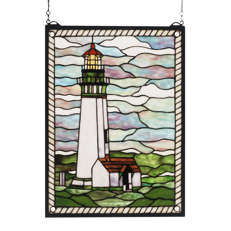 Yaquina Head Lighthouse Stained Glass Window