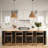 1-Lights Hand-Woven Rattan Cone Natural Pendant Light