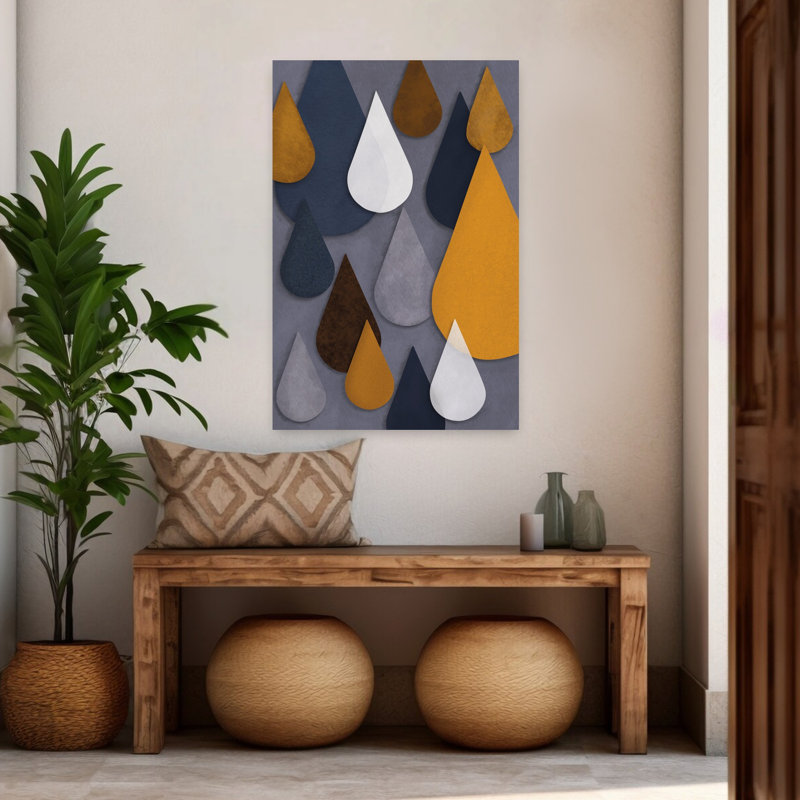 Art contemporain contemporain abstrait, H 48 po x l 32 po