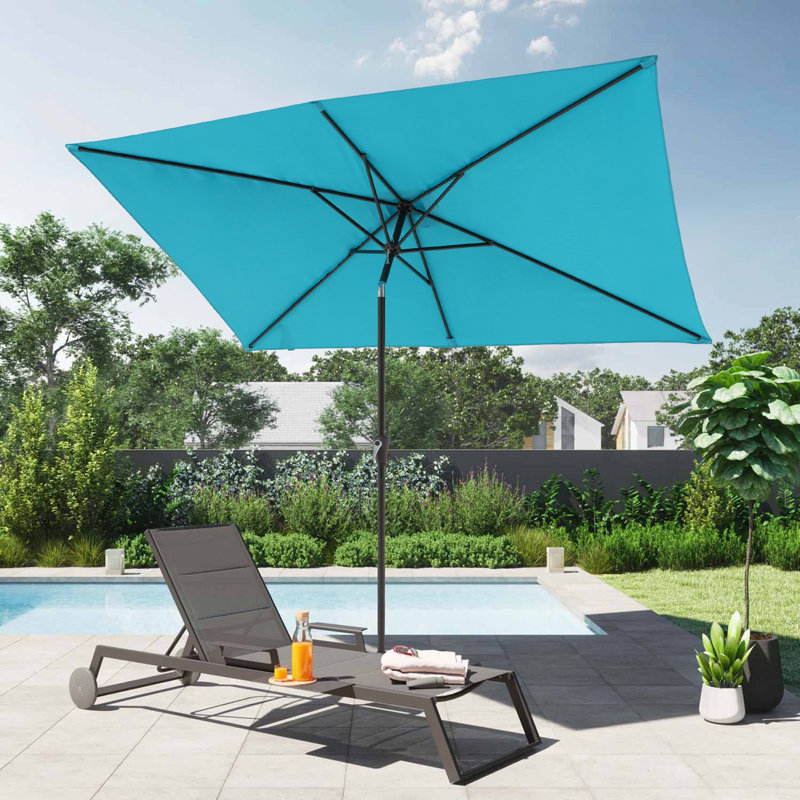 Parasol de marché Urbano, Bleu clair