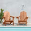 Fauteuil de patio pliable Dauji surdimensionné en bois résistant aux intempéries avec porte-gobelet-823694882