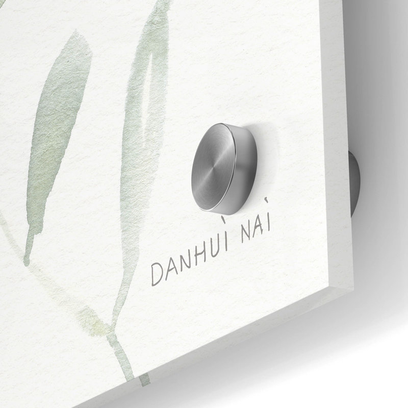  «Greenery 3 Loved» par Danhui Nai, art mural en verre acrylique, 24 po x 36 po