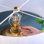 Lampe de table - Lampe de table urne texturée dorée 25,7 "avec abat-jour tambour blanc