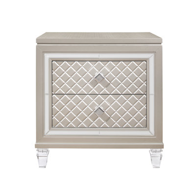 CROSS GLAM CHAMPAGNE NIGHTSTAND