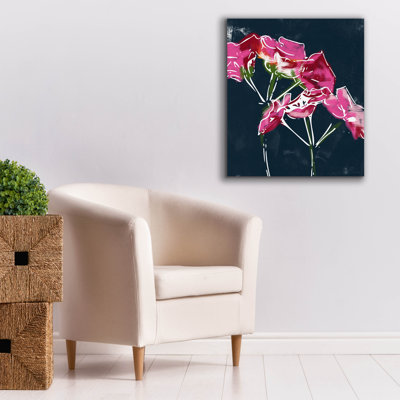 «Geraniums» par Linda Woods, art mural sur toile