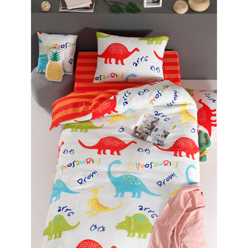 Ensemble de housse de couette très grand super (3 pièces) | 65% coton / 35% polyester, housse de couette et taies d'oreiller | Lavable à la machine à 30 ° C, fermeture à boutons pour la couette et enveloppe pour les taies d'oreiller, literie éléga