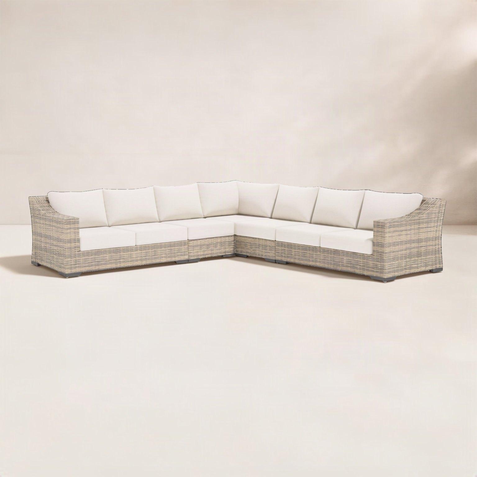 Eloisa 7-Person Patio Seating Group, Tan