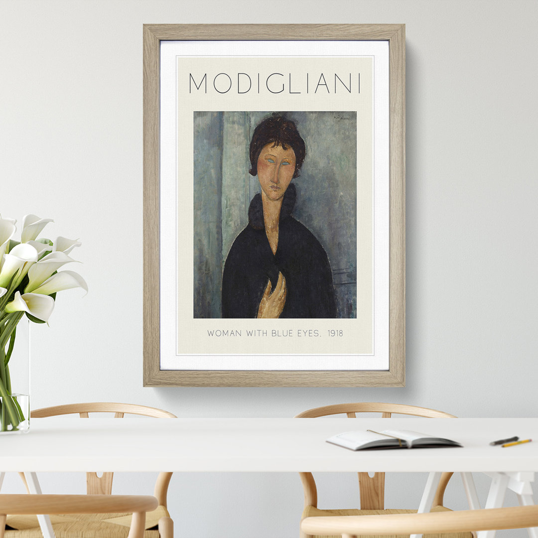 Portrait of a Woman Vol.8 Print by Amedeo Modigliani - Framed Print