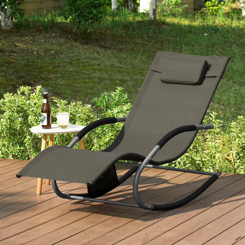 Hewit 145cm Long Single Chaise, Brown