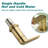 Topcraft Deck-Mounted 4-Hole Bathtub Filler Faucet With Handheld Shower-123398892