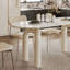 Ensemble de table de salle à manger ovale crème-107552252