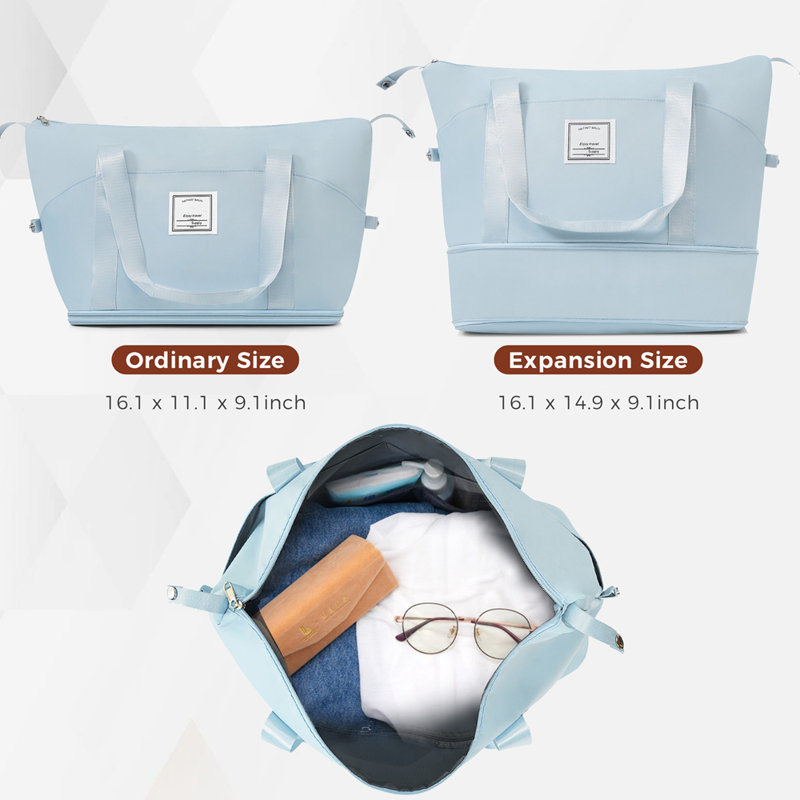 Ensemble de bagages 5 pièces, 20 pouces avec port USB, valise durable en ABS avec sac de voyage, bagage rigide en ABS + PC avec roulettes