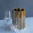 Gold Steel Ice Bucket Large Double Wall