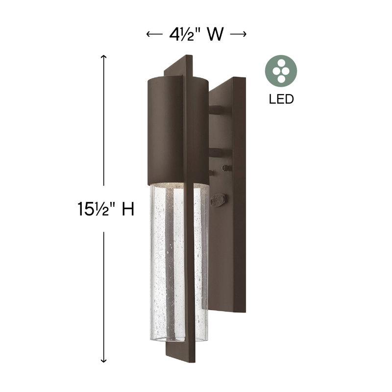 Shelter 1-Light Outdoor Sconce, Buckeye Bronze