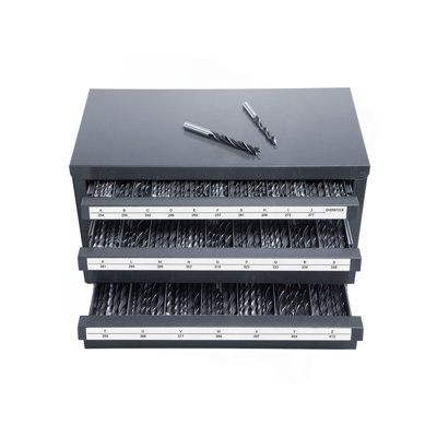 Drill Bit Dispenser Cabinet, Three-Drawer Drill Bit Organizer Cabinet for A to Z, Steel Drill Dispenser Organizer Cabinet with Labels, Stackable Drill Dispenser for Drill Bit Storage