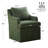 Ensor Tufted Fabric Dining Chair with Casters-580213694