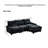 Kamanda 99'' Chenille Sectional Sofa with Movable Ottoman & Back Cushions-118568670