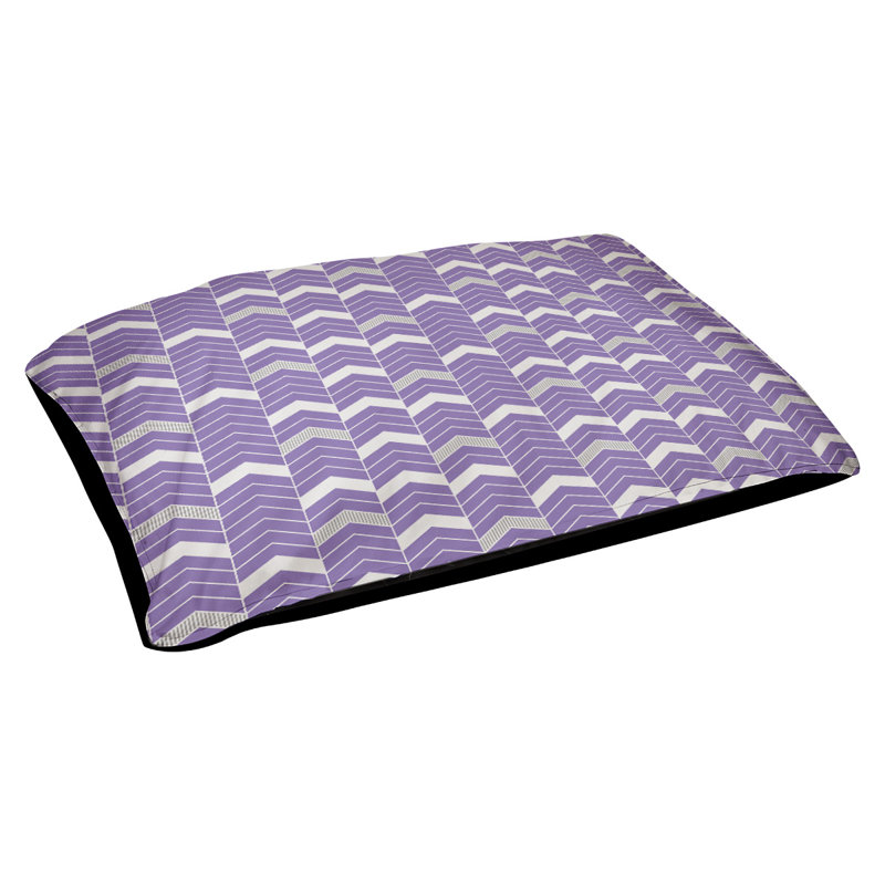 Coussin d'extérieur pour chien Chelan, Mauve / gris foncé, Moyen (l 40 po x P 6,5 po x H 30 po)
