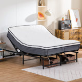Adjustable Bed Frame Bed Base With Remote Control, Independent Head And Foot Incline, Adjustable Bed Frames With Mattress Holder