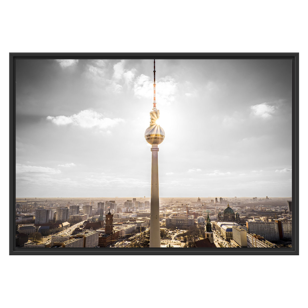 Gerahmtes Wandbild Berliner Fernsehturm