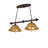Dallaire 4 - Light Mahogany Bronze Kitchen Island Pendant
