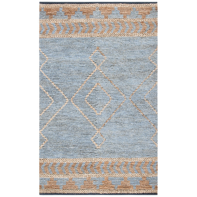 Nicola Kilim Hand Woven Jute Southwestern Rug, Rectangle 8' x 10'