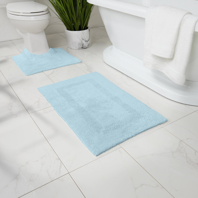 Ensemble de tapis de bain Edilio, Bleu