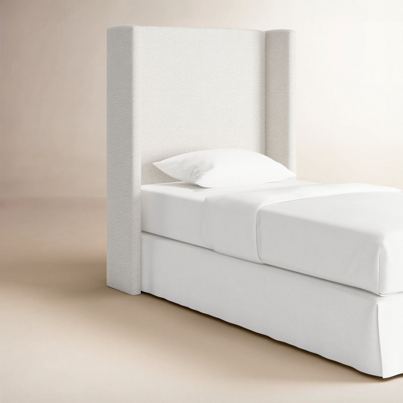 Wilburg Faine Headboard, Twin, Classic Snow Boucle