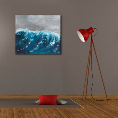  «Indian Ocean 2» par Alicia Longley, art mural sur toile, 30 po x 26 po