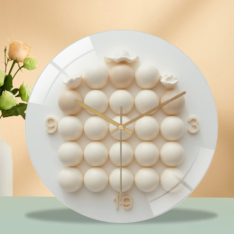 Horloge murale en verre 12 po